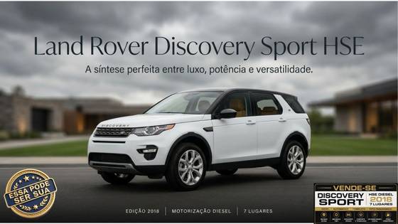 LAND ROVER DISCOVERY SPORT 2.0 16V TD4 TURBO DIESEL HSE 4P AUTOMÁTICO LAND ROVER DISCOVERY SPORT 2.0 16V TD4 TURBO DIESEL HSE 4P AUTOMÁTICO